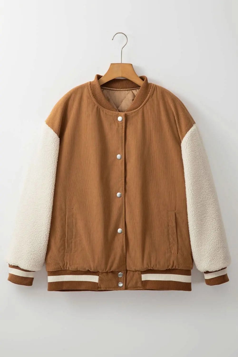 Buckskin corduroy fleece bomber - Love Salve 