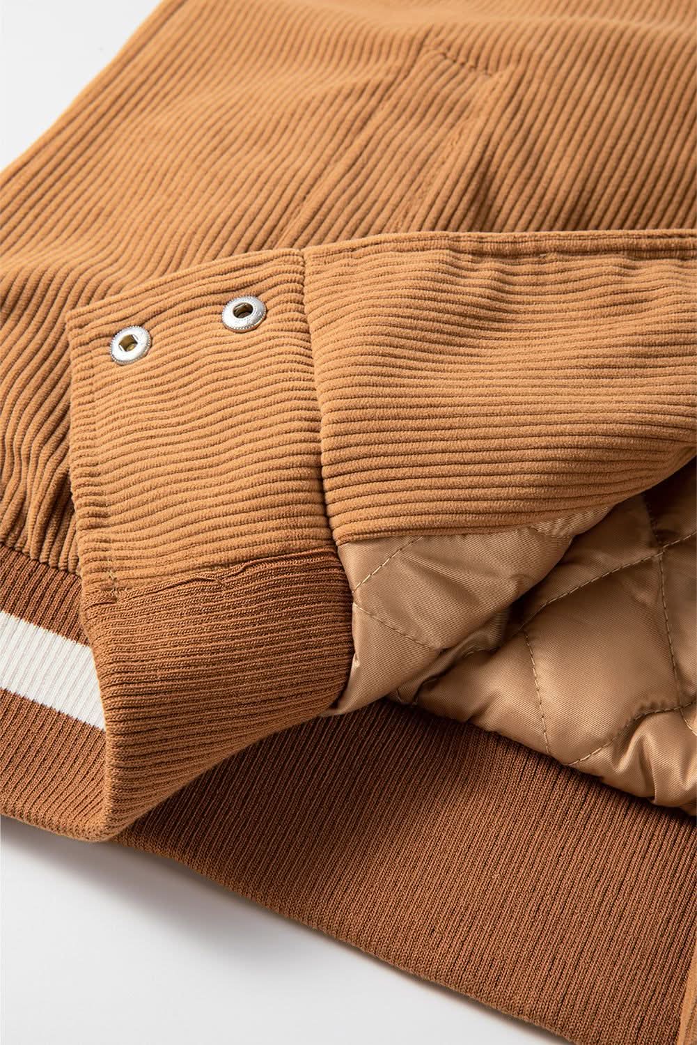 Buckskin corduroy fleece bomber - Love Salve 