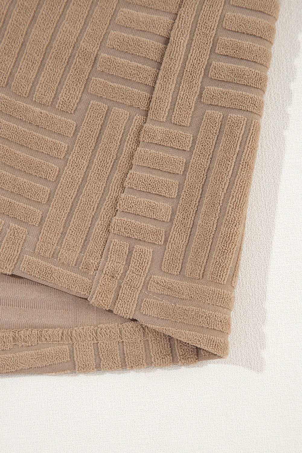 Chic dark khaki shacket with pockets - Love Salve 