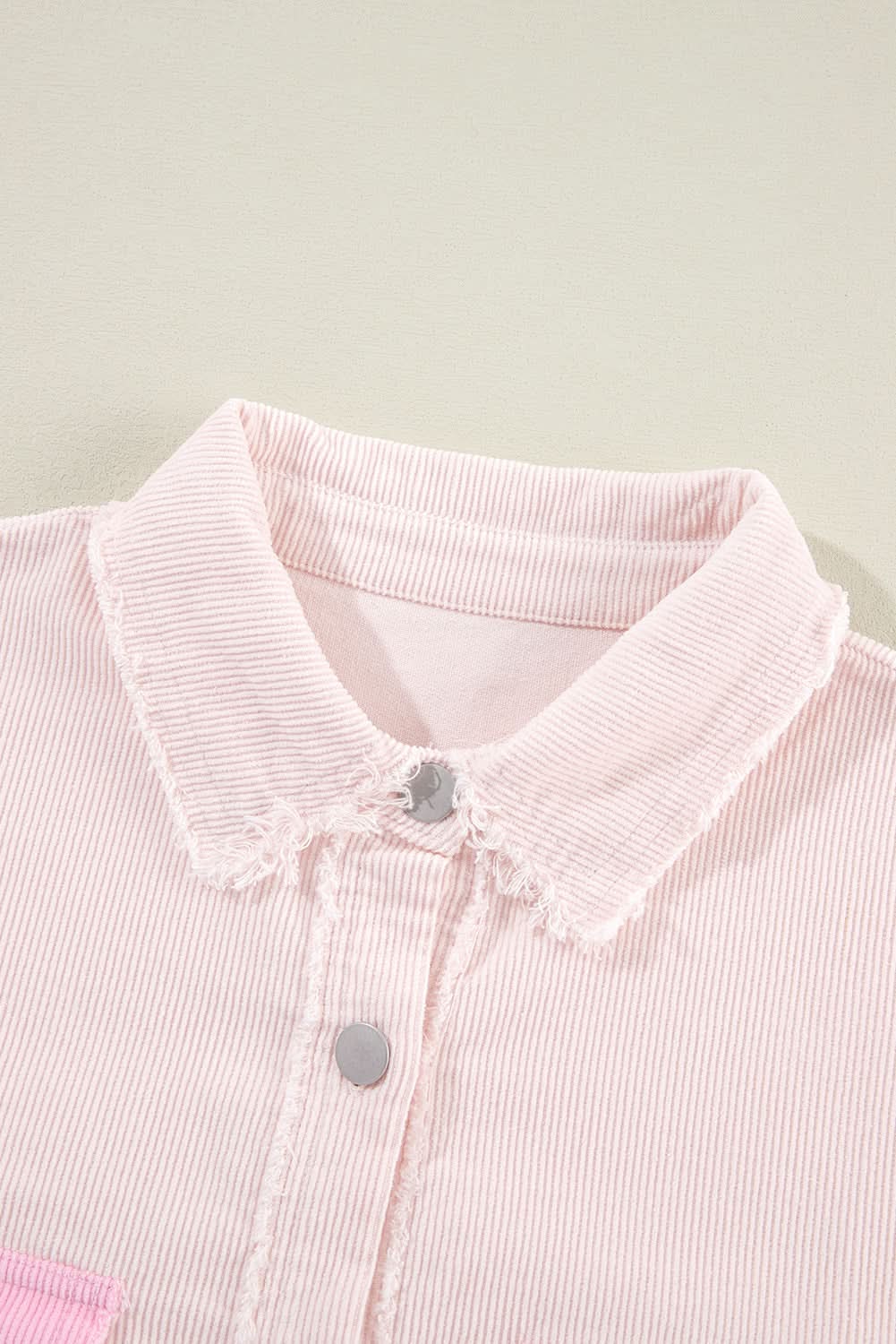 Delicacy two-tone corduroy shacket - Love Salve 