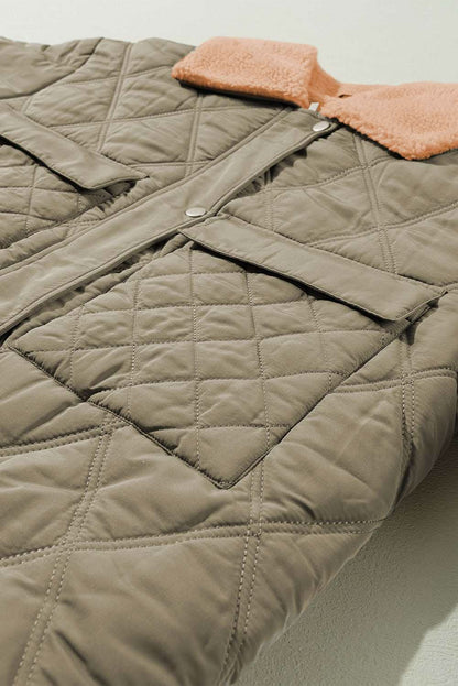 Cozy jungle green puffer jacket - Love Salve 