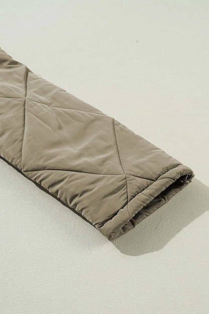 Cozy jungle green puffer jacket - Love Salve 