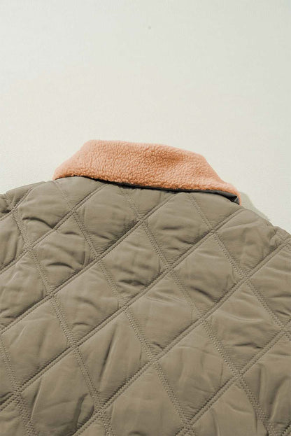 Cozy jungle green puffer jacket - Love Salve 