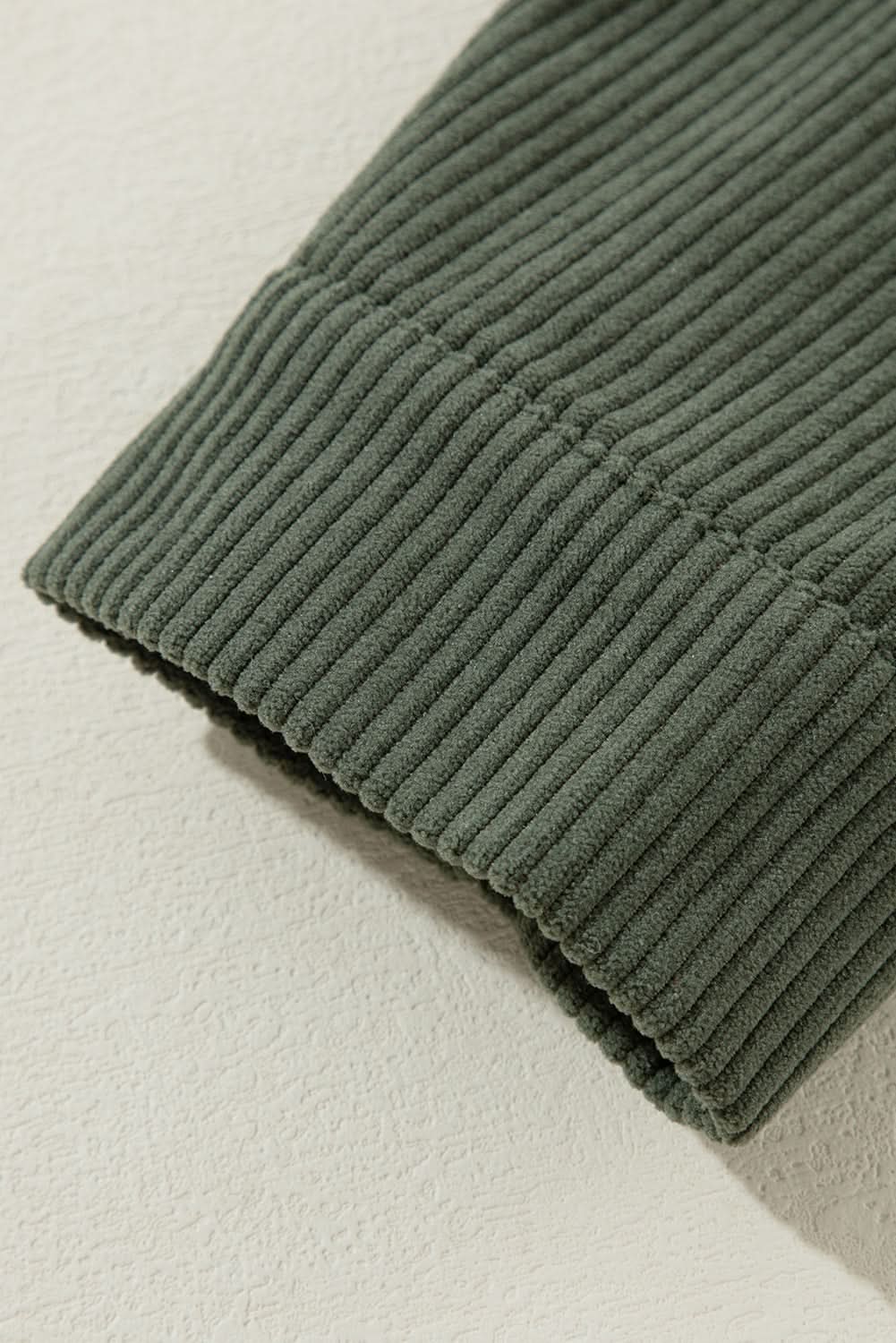Jungle Green Corduroy Hooded Shacket - Love Salve 