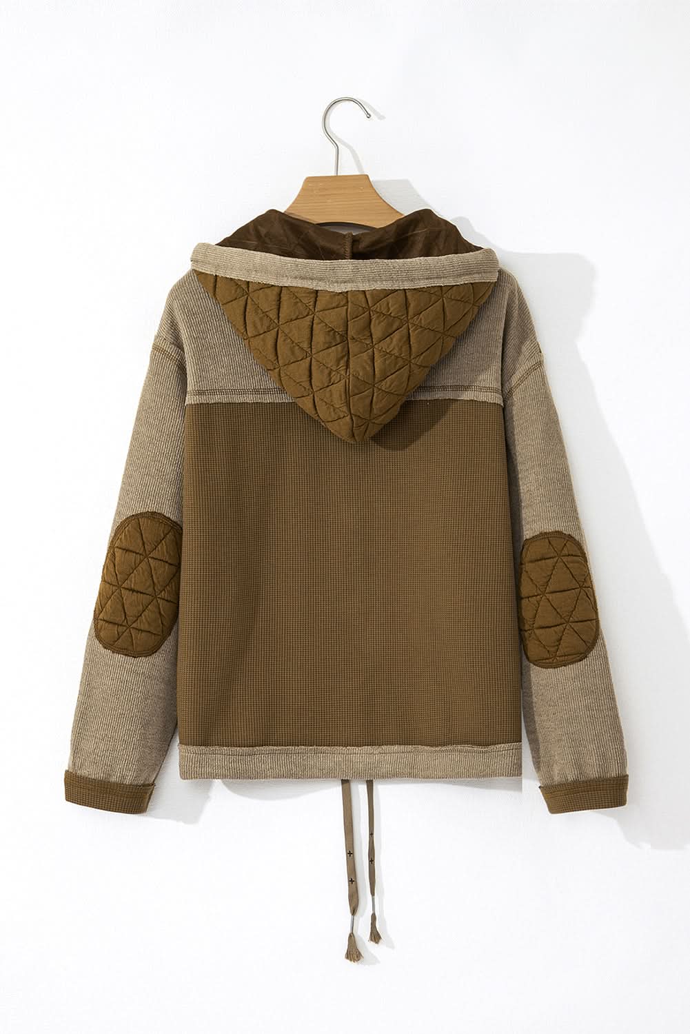 Cozy jungle green hooded jacket - Love Salve 