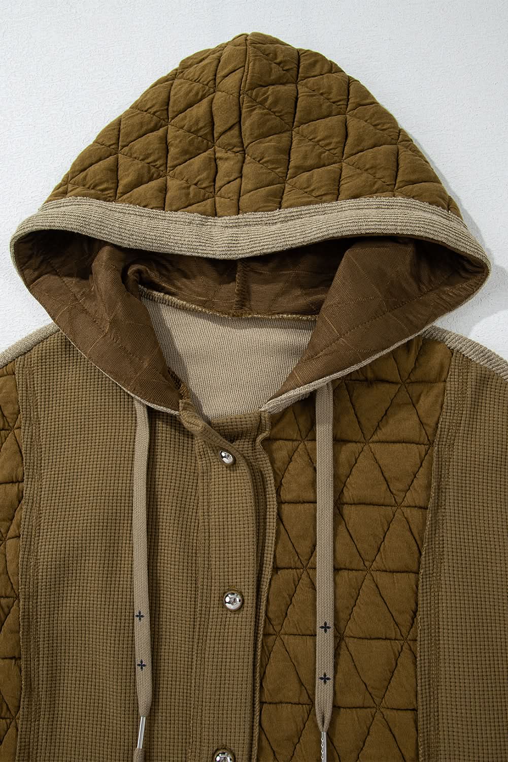 Cozy jungle green hooded jacket - Love Salve 