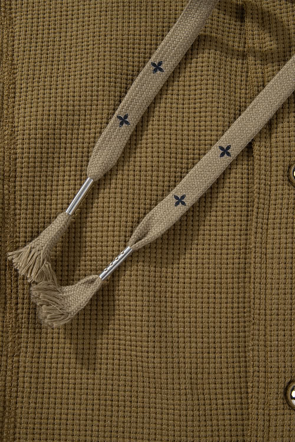 Cozy jungle green hooded jacket - Love Salve 