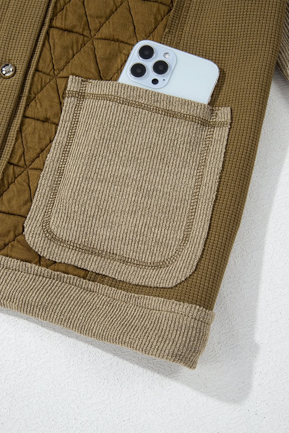 Cozy jungle green hooded jacket - Love Salve 