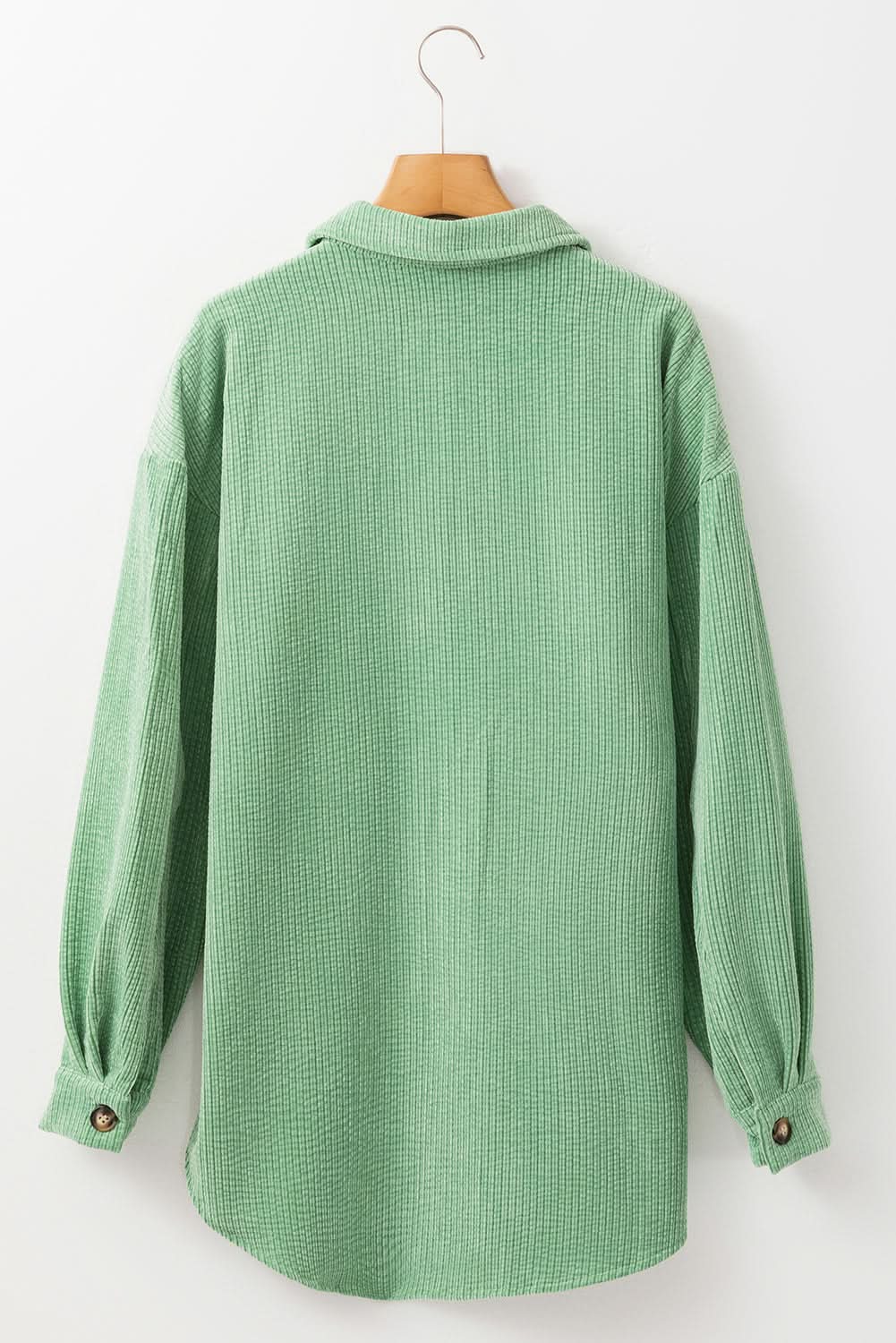 Mist green corduroy shacket - Love Salve 