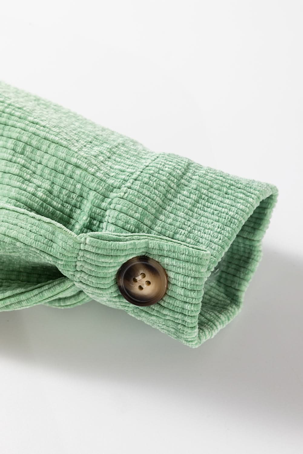 Mist green corduroy shacket - Love Salve 
