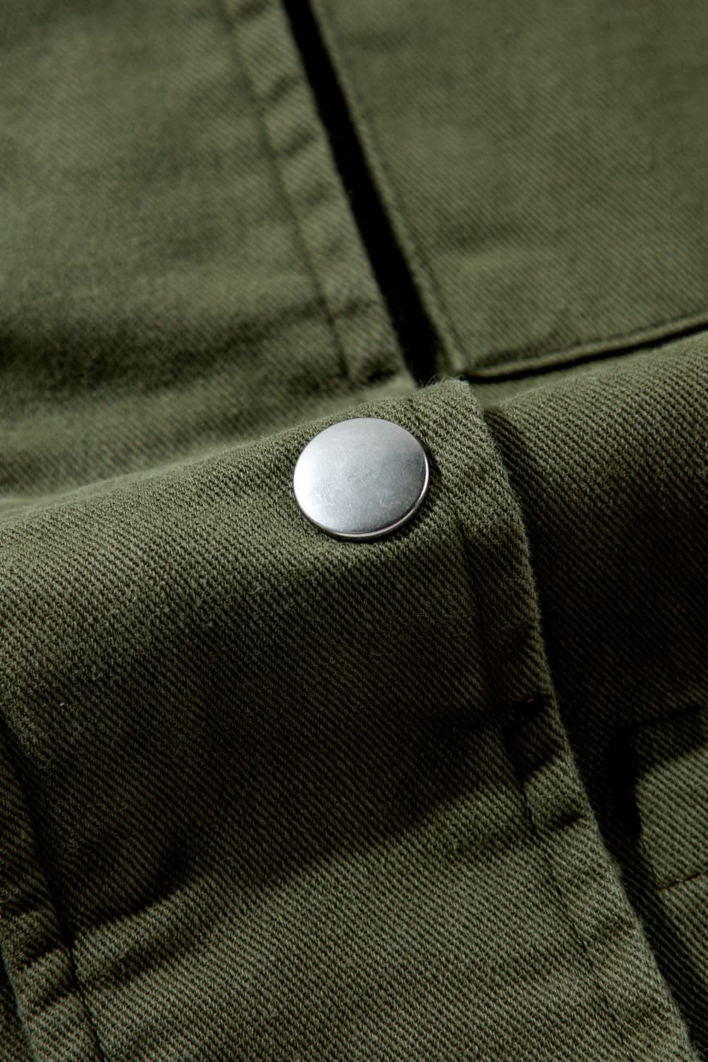 Moss green collared jacket for women - Love Salve 