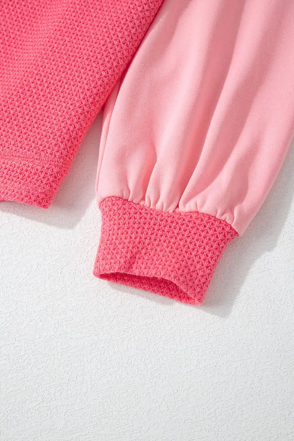 Peach Blossom Waffle Knit Shacket - Love Salve 