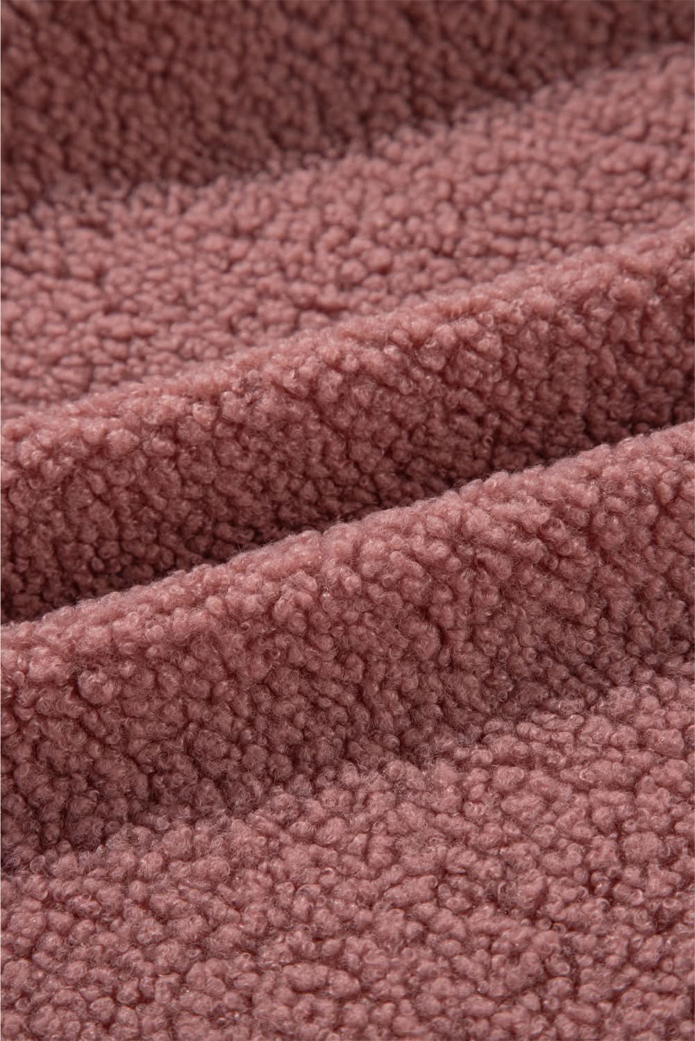 Cozy rose pink sherpa jacket - Love Salve 