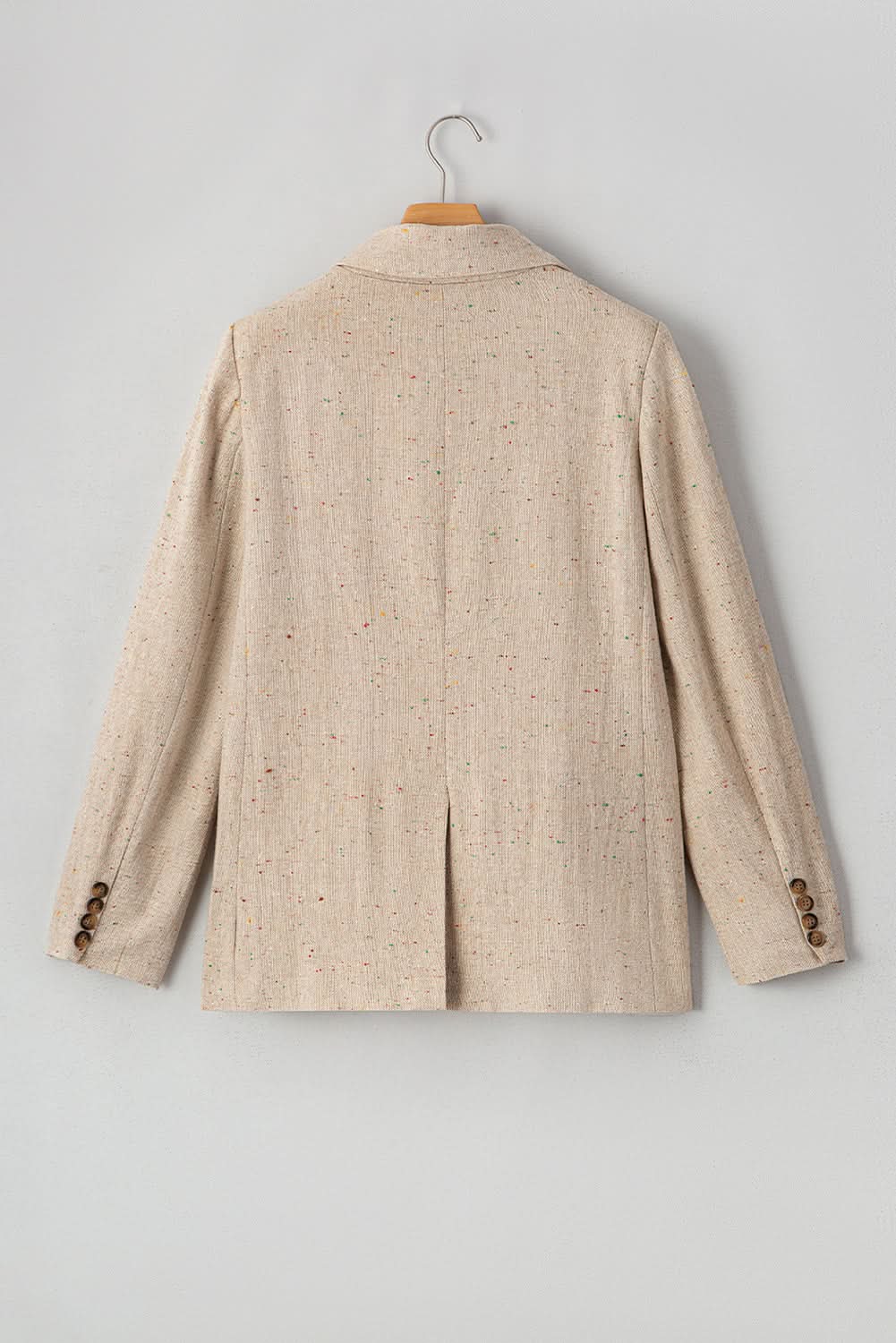 Chic oatmeal suit jacket for women - Love Salve 