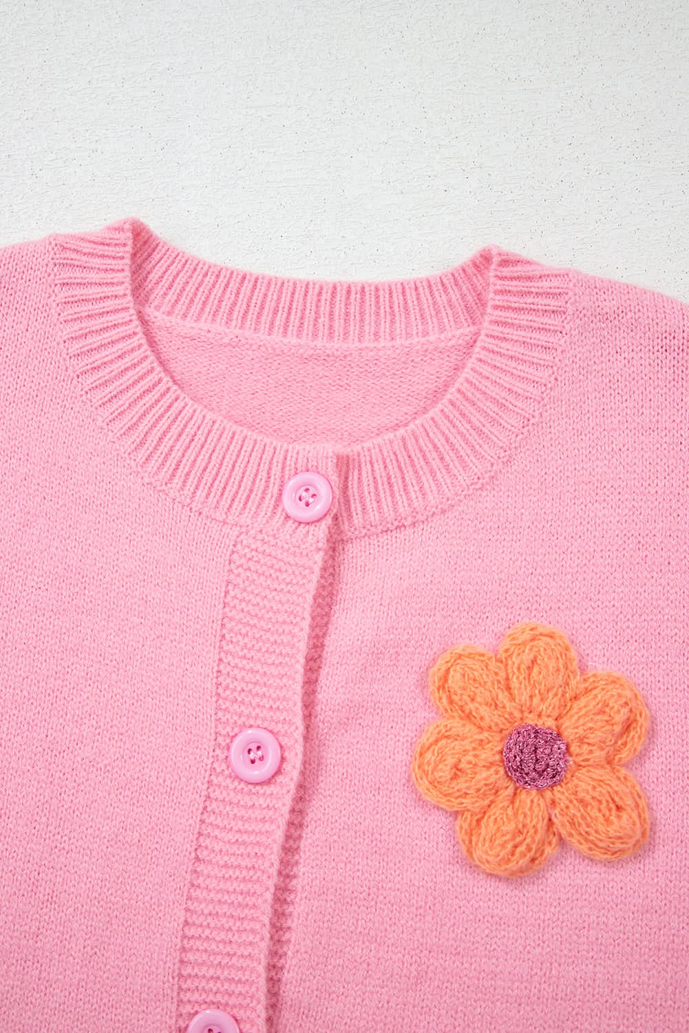 Chic pink floral button cardigan - Love Salve 