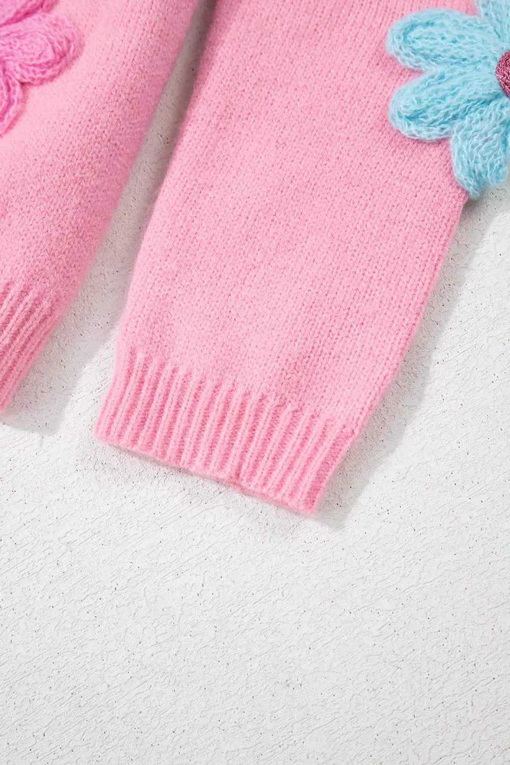 Chic pink floral button cardigan - Love Salve 