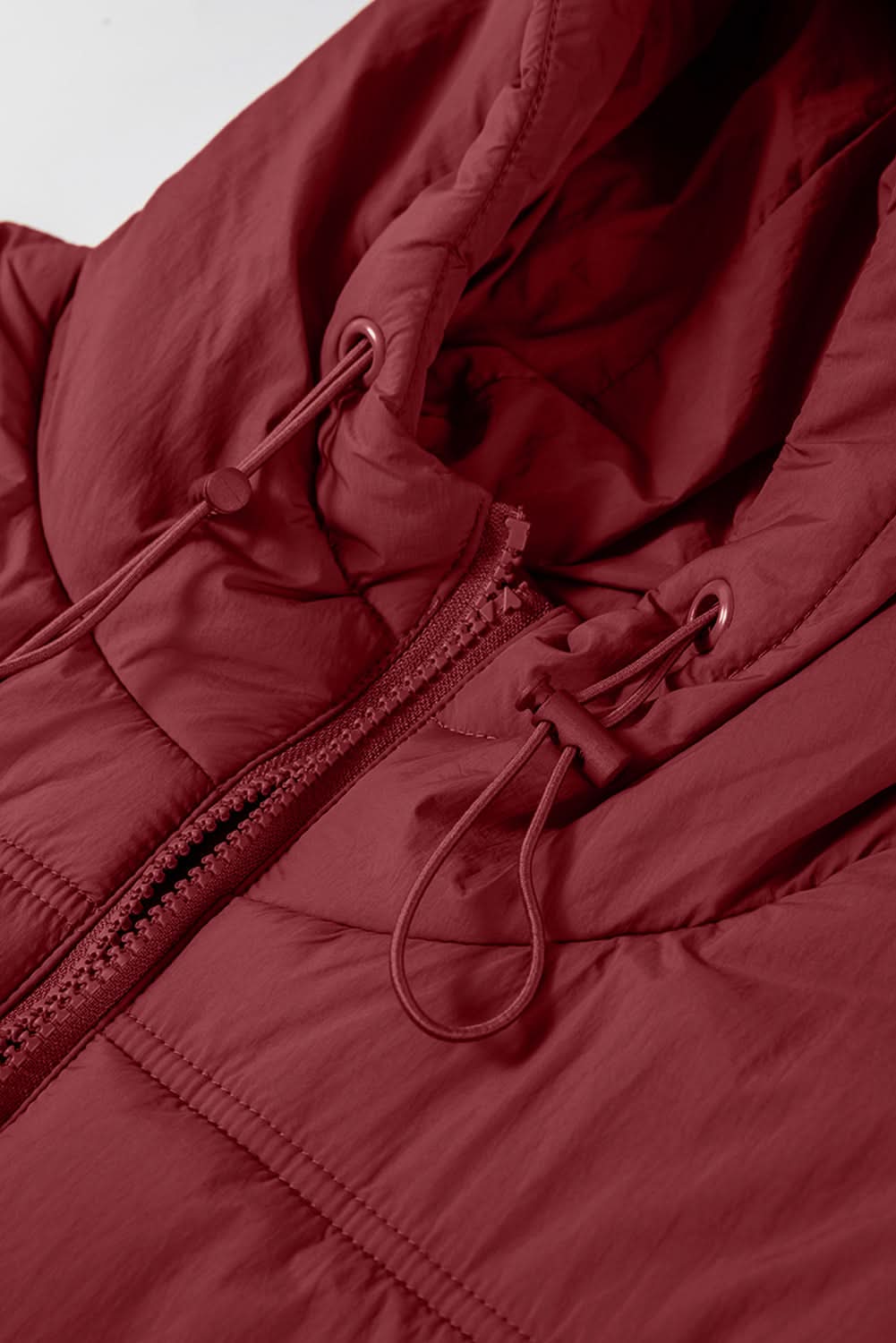 Clay hooded puffer vest with pockets - Love Salve 