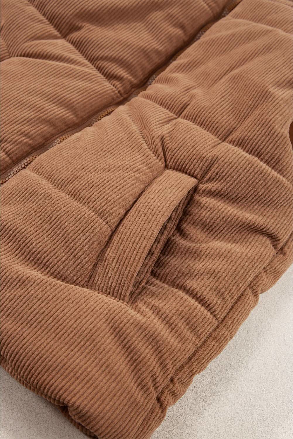 Cozy coffee corduroy vest - Love Salve 