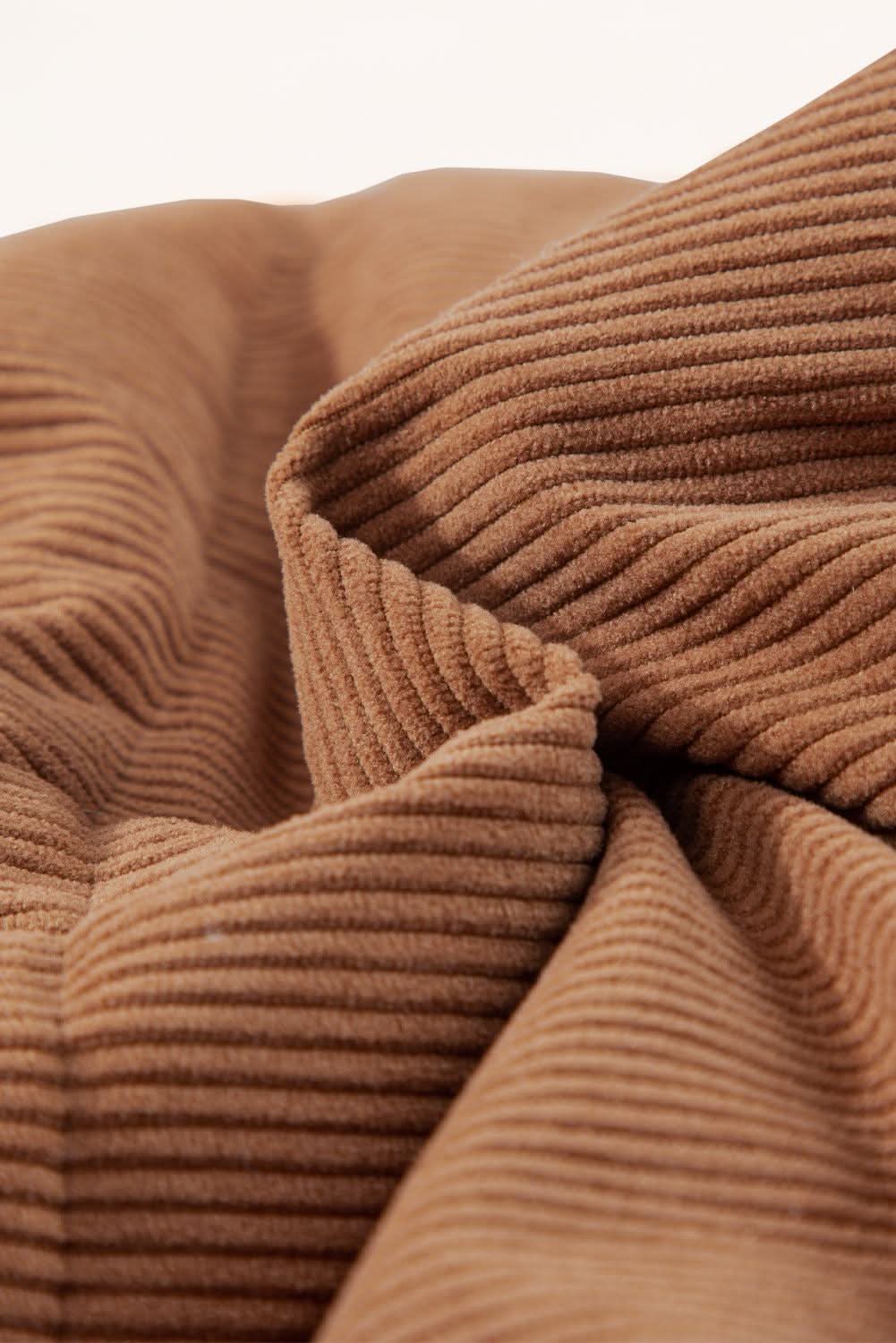 Cozy coffee corduroy vest - Love Salve 