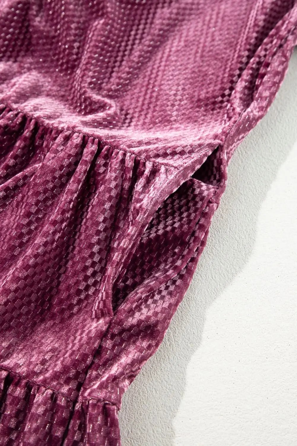 Meadow mauve plus size velvet dress - Love Salve 