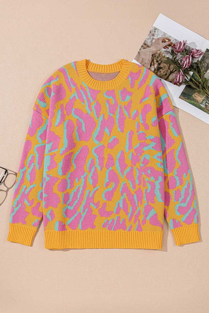 Bright pink plus size sweater - Love Salve 