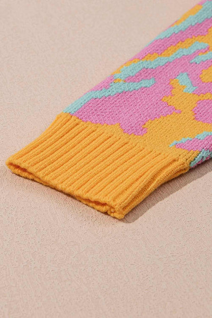 Bright pink plus size sweater - Love Salve 