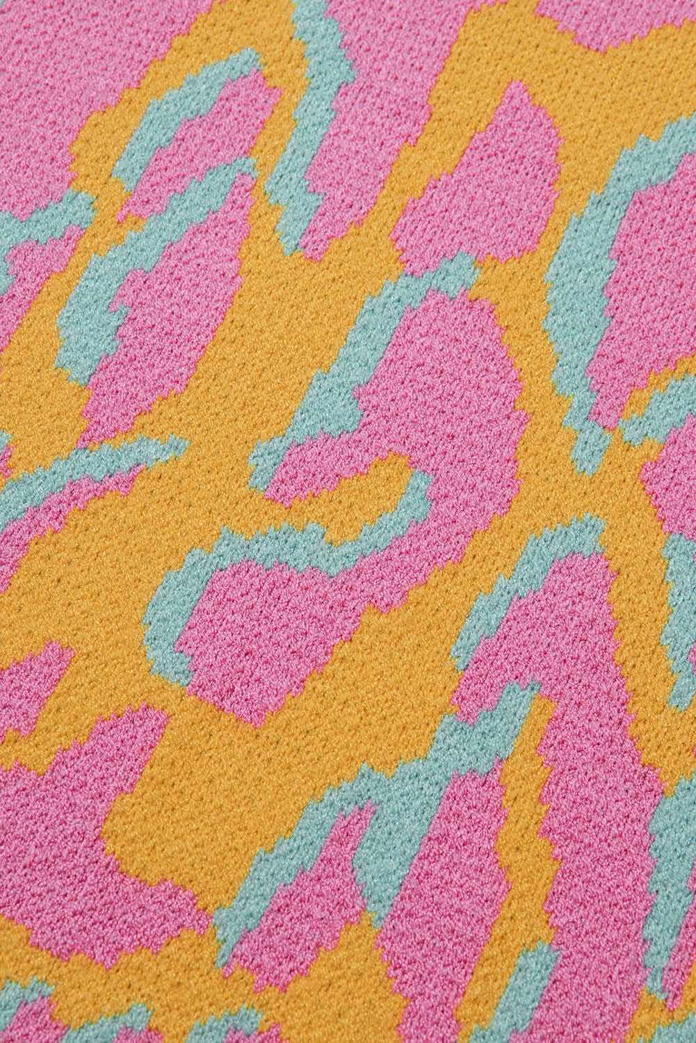 Bright pink plus size sweater - Love Salve 