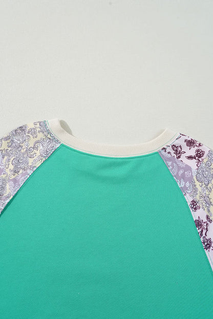 Chic sky blue plus size sweatshirt - Love Salve 