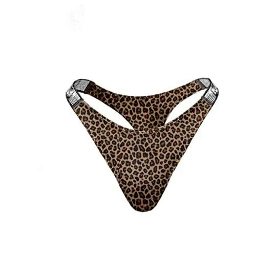 Love Salve Rhinestone Embellished Cotton Thong: Dazzling Brazilian Lingerie for Women - Love Salve 
