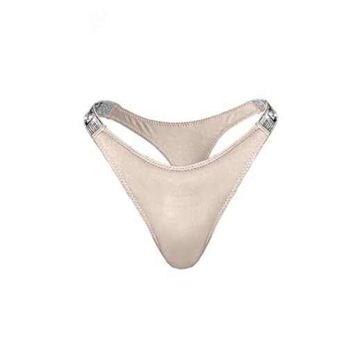 Love Salve Rhinestone Embellished Cotton Thong: Dazzling Brazilian Lingerie for Women - Love Salve 