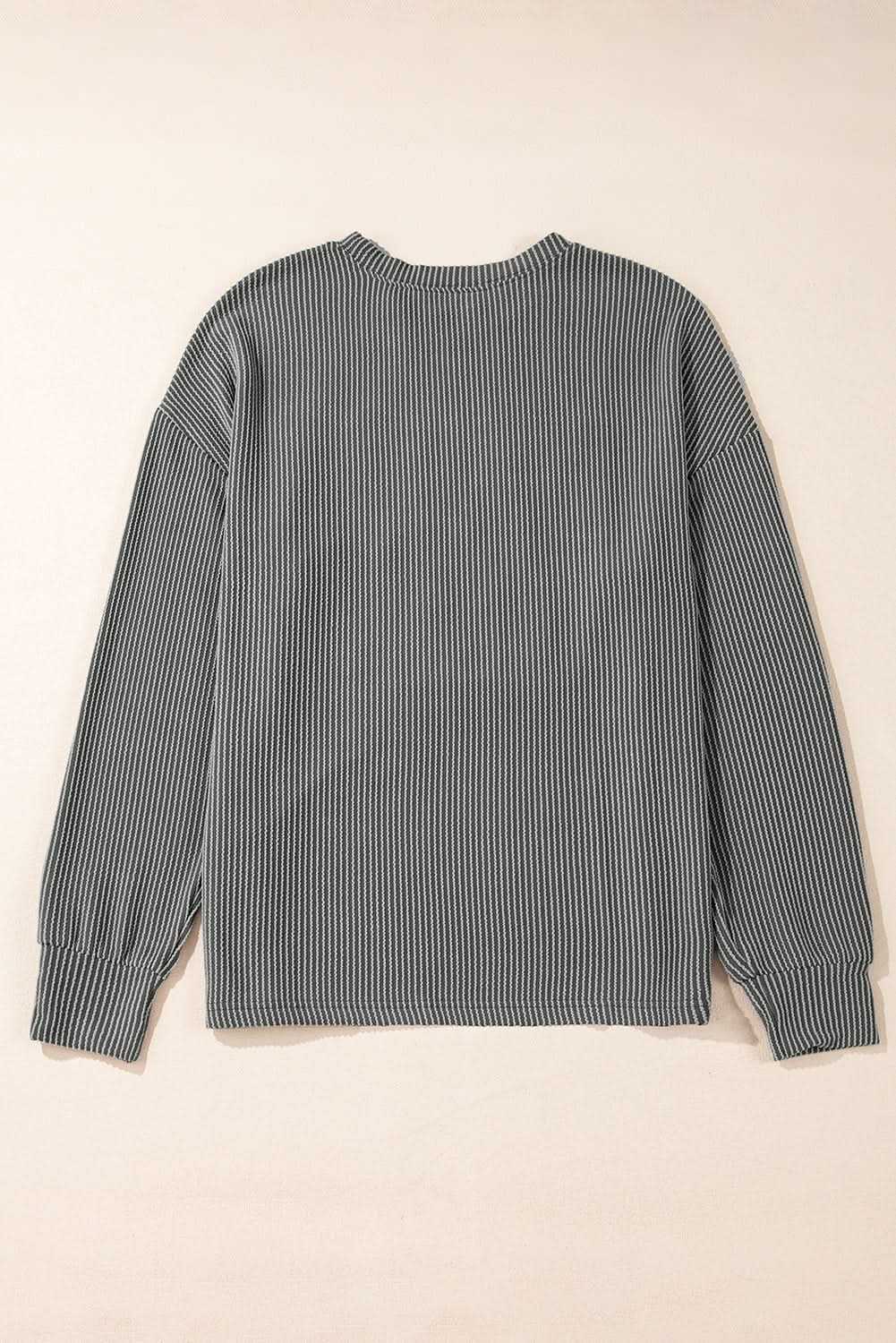 Dark grey graphic long sleeve top - Love Salve 