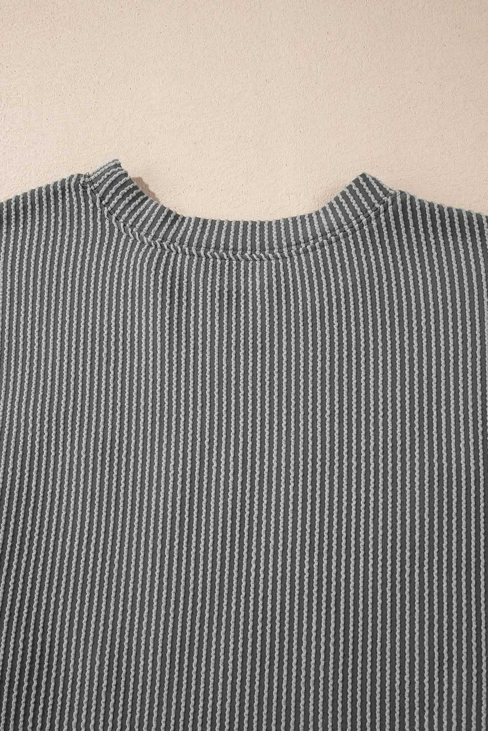 Dark grey graphic long sleeve top - Love Salve 