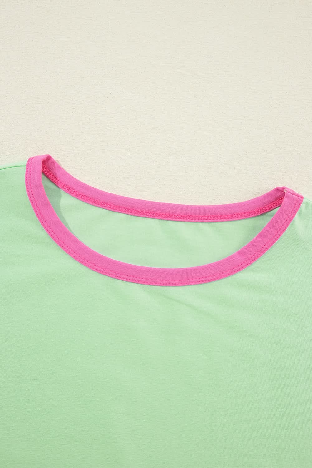 Oversized green colorblock top - Love Salve 