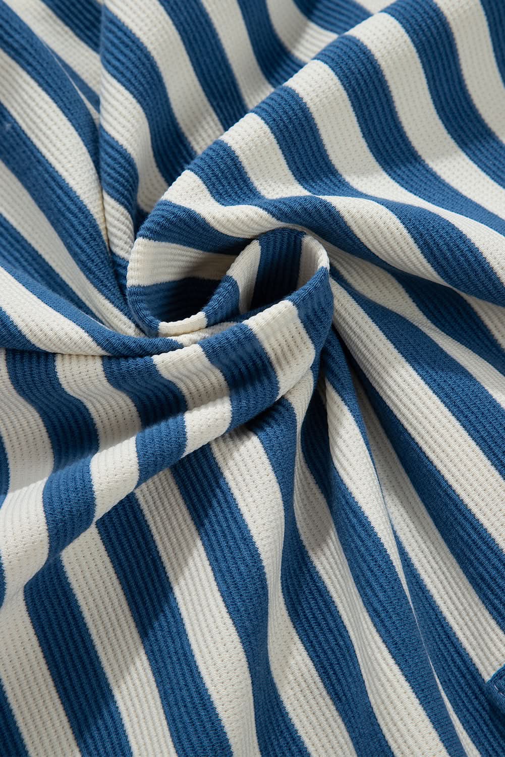 Sky Blue Striped V-Neck Top - Love Salve 