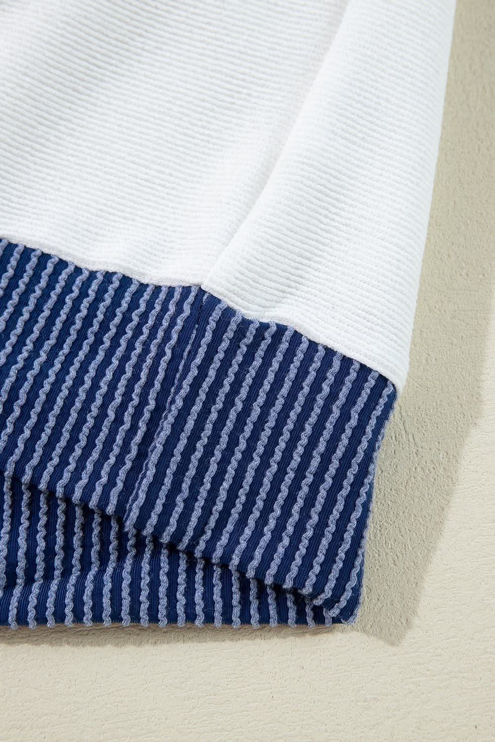 White Colorblock Hoodie - Chic Style - Love Salve 