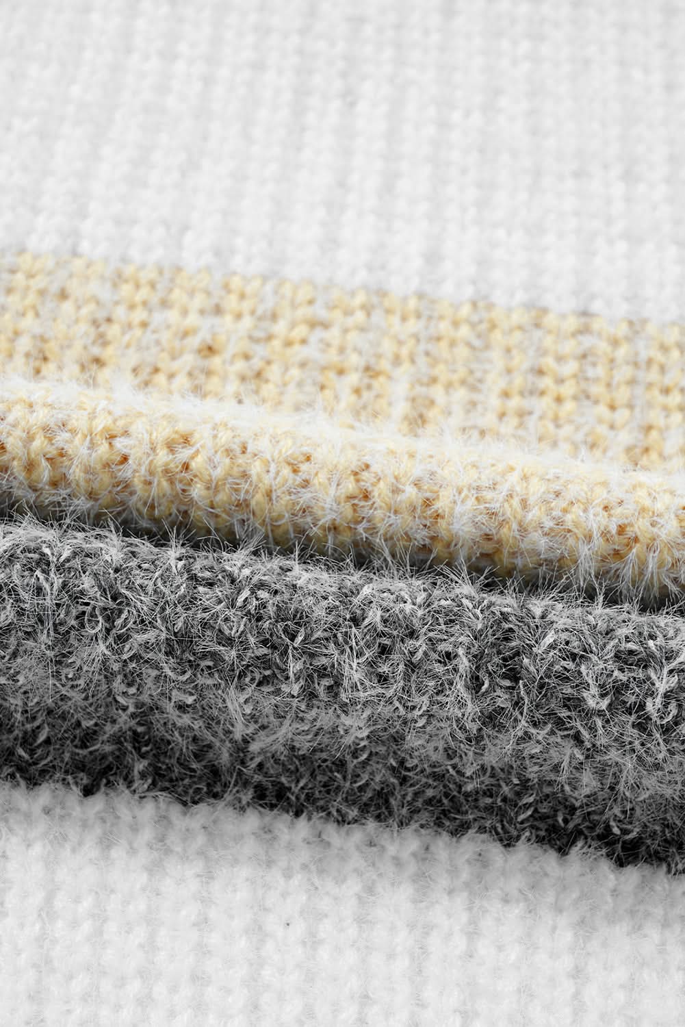 Colorblock bubble sleeve sweater dress - Love Salve 