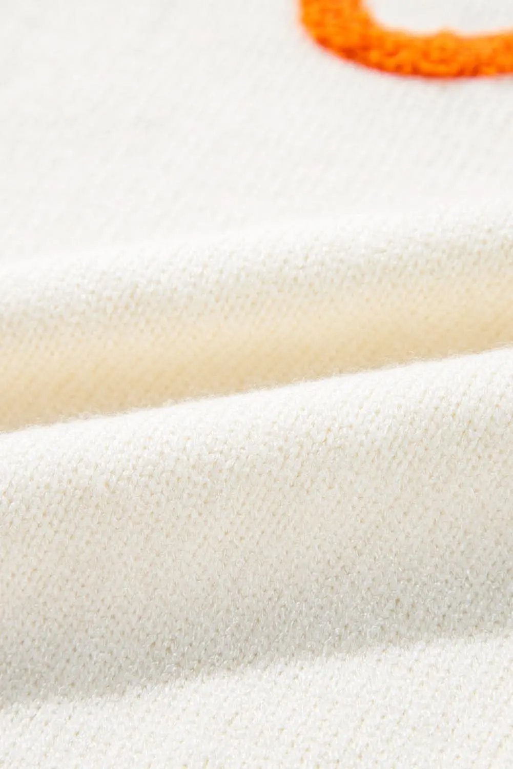 Cozy apricot "Boo" sweater - Love Salve 