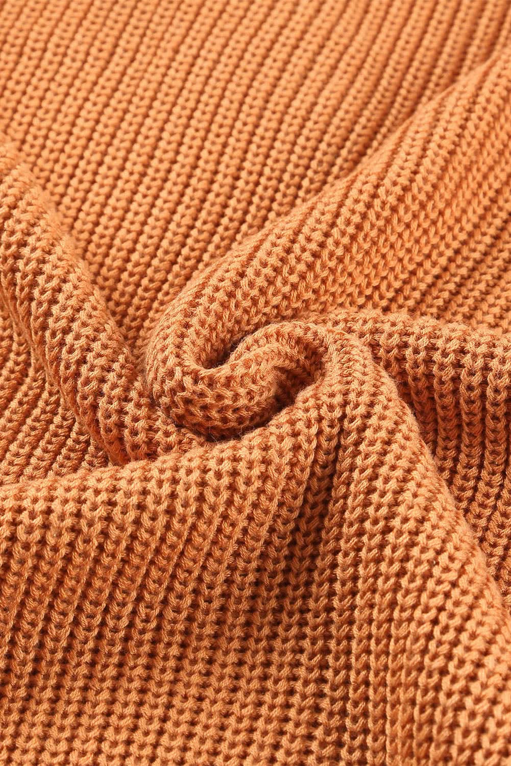 Chic cold shoulder sweater - brown - Love Salve 