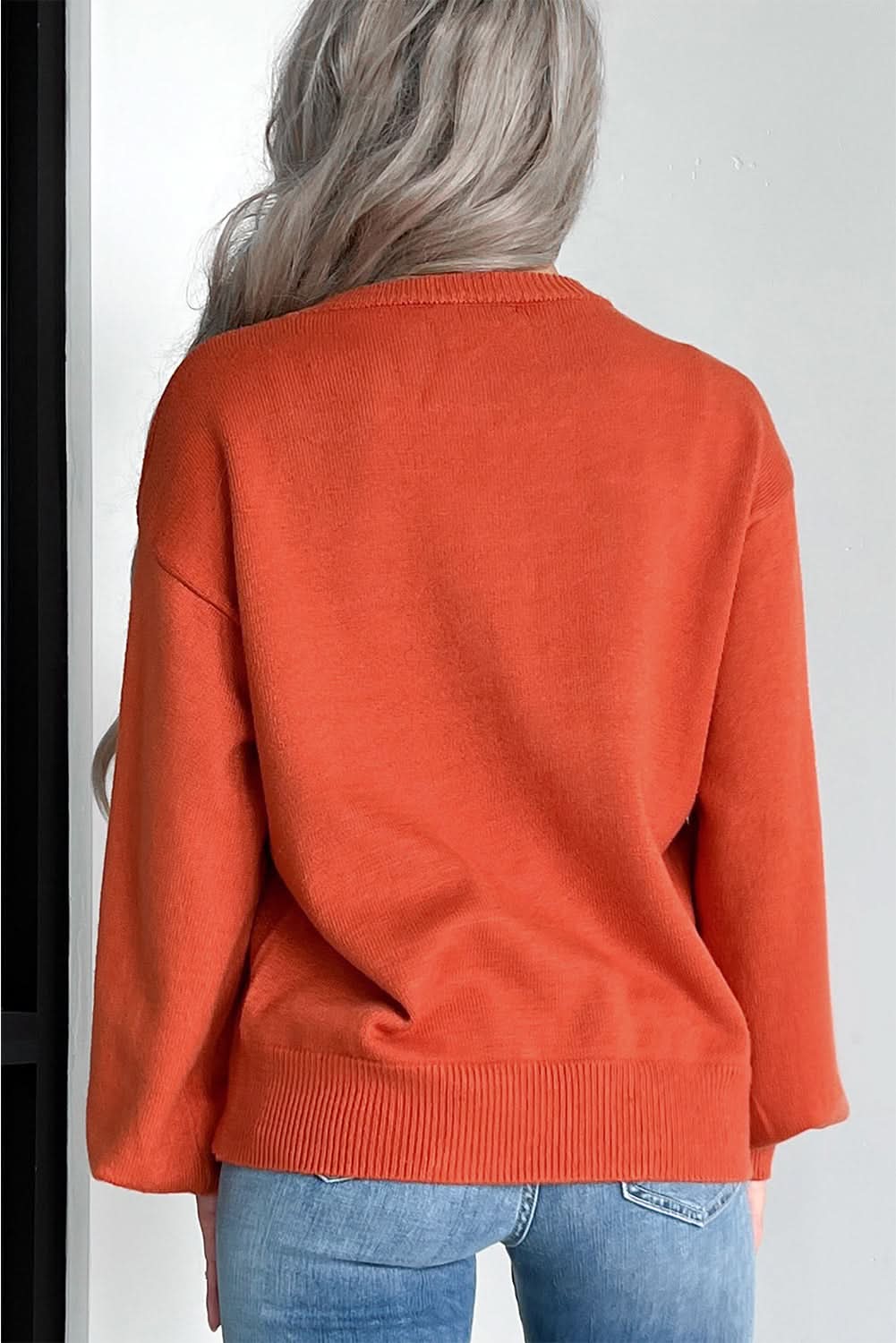 Spooky pumpkin face Halloween sweater - Love Salve 