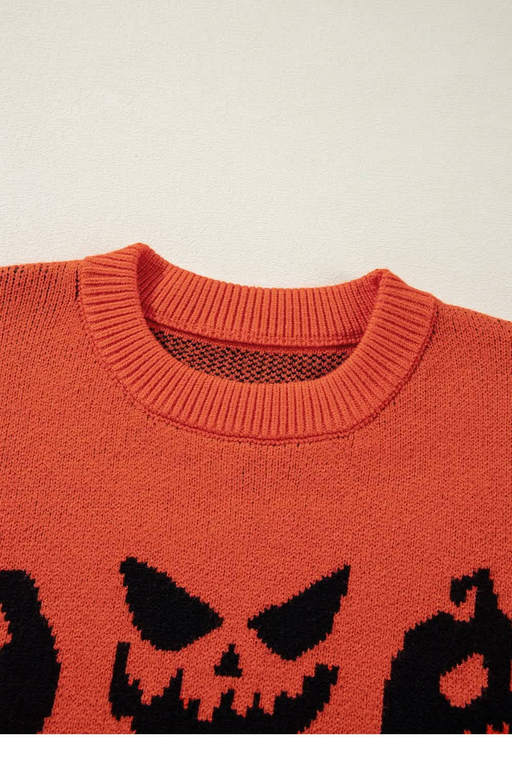Spooky pumpkin face Halloween sweater - Love Salve 