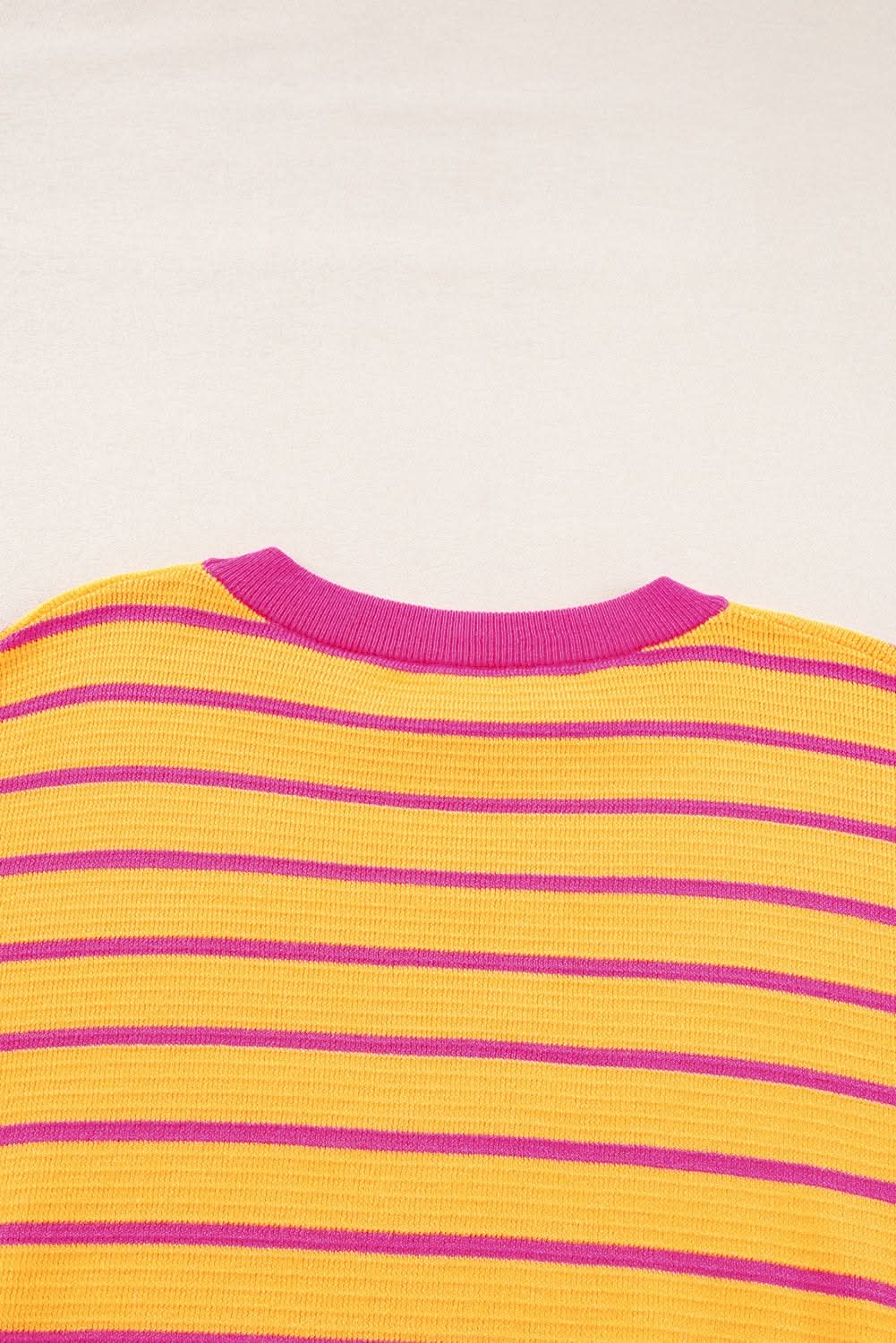 Casual orange striped sweater - Love Salve 