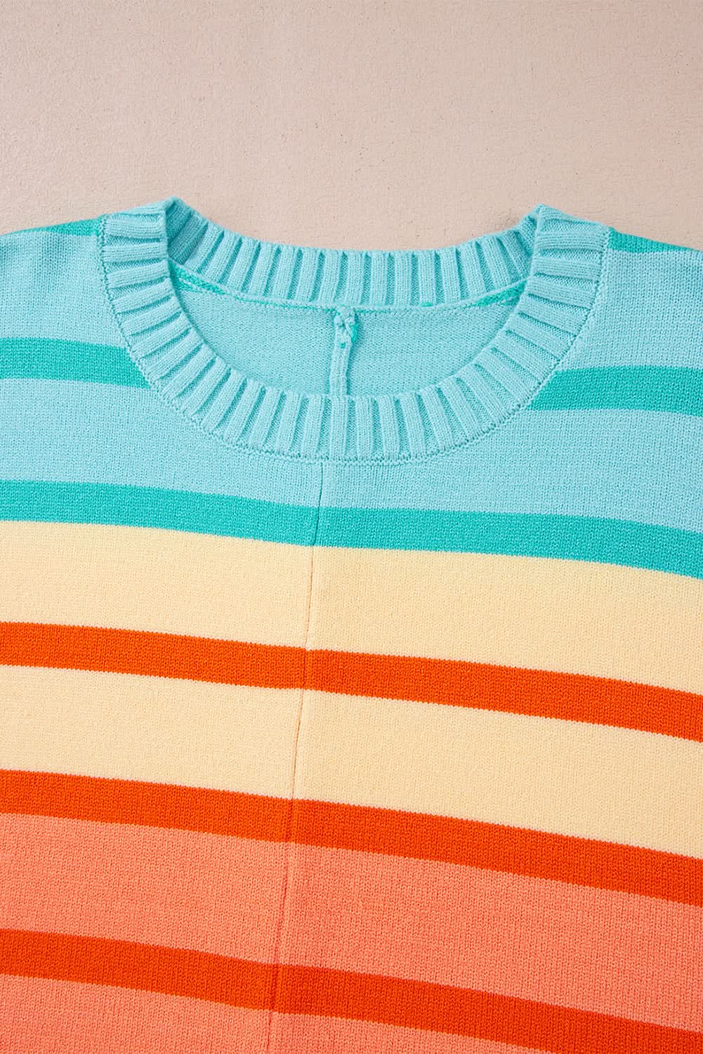 Loose-fit yellow striped sweater - Love Salve 