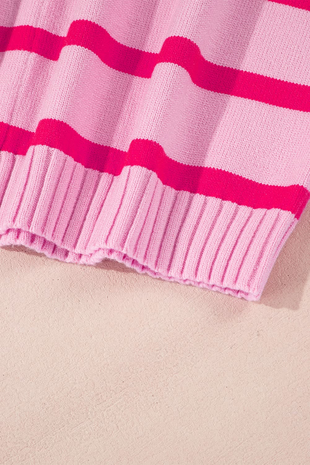 Loose-fit yellow striped sweater - Love Salve 