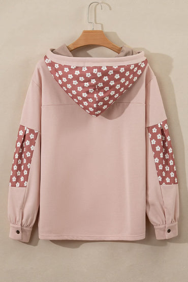 Floral star patchwork hoodie - Love Salve 
