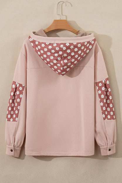 Floral star patchwork hoodie - Love Salve 