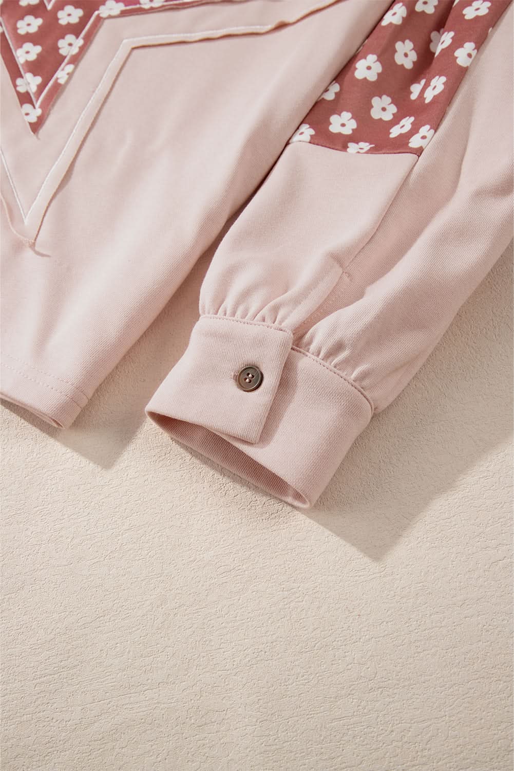 Floral star patchwork hoodie - Love Salve 