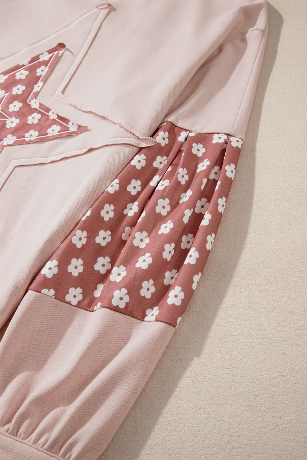 Floral star patchwork hoodie - Love Salve 