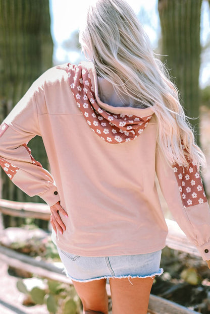Floral star patchwork hoodie - Love Salve 