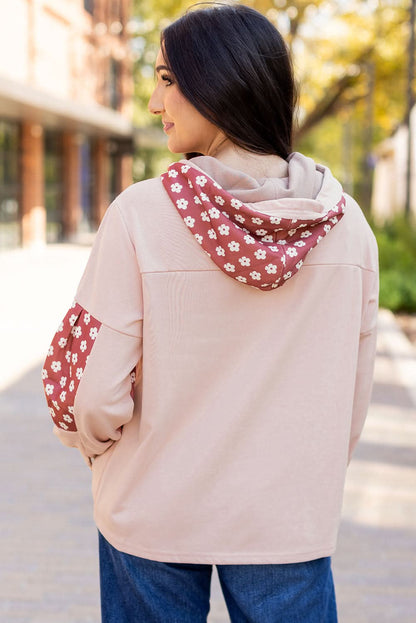 Floral star patchwork hoodie - Love Salve 