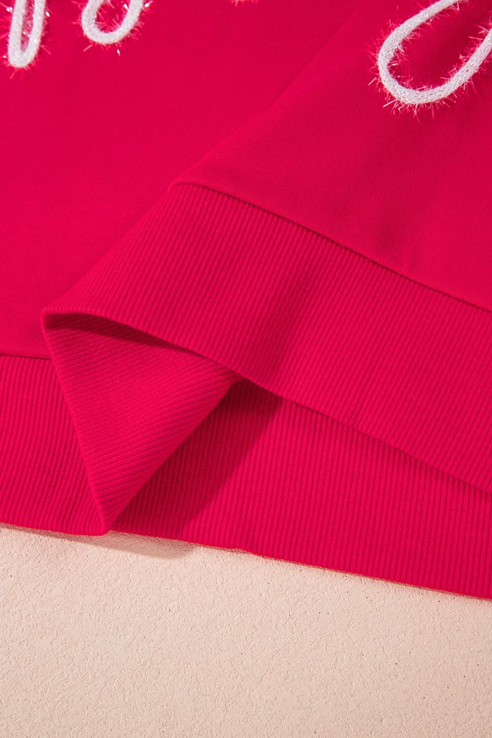 Cozy red Santa baby sweatshirt - Love Salve 